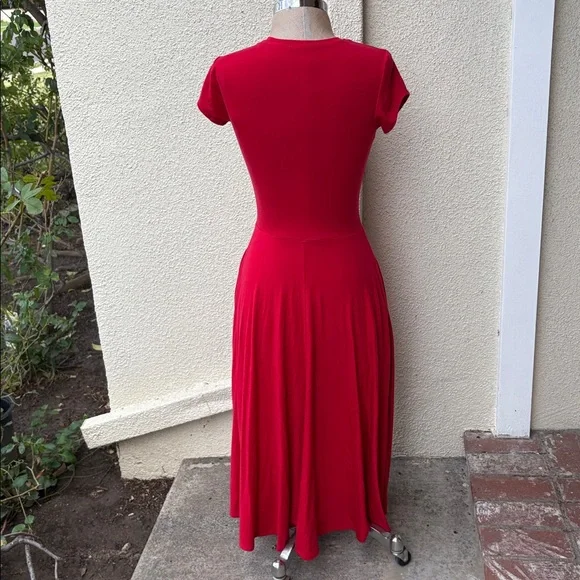 Reformation gorgeous red stretchy dress with great deep pockets - Picture 5 of 10